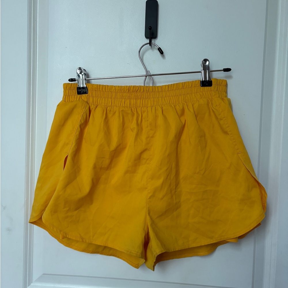 Girlfriend Collective Yellow Women's Trek Shorts